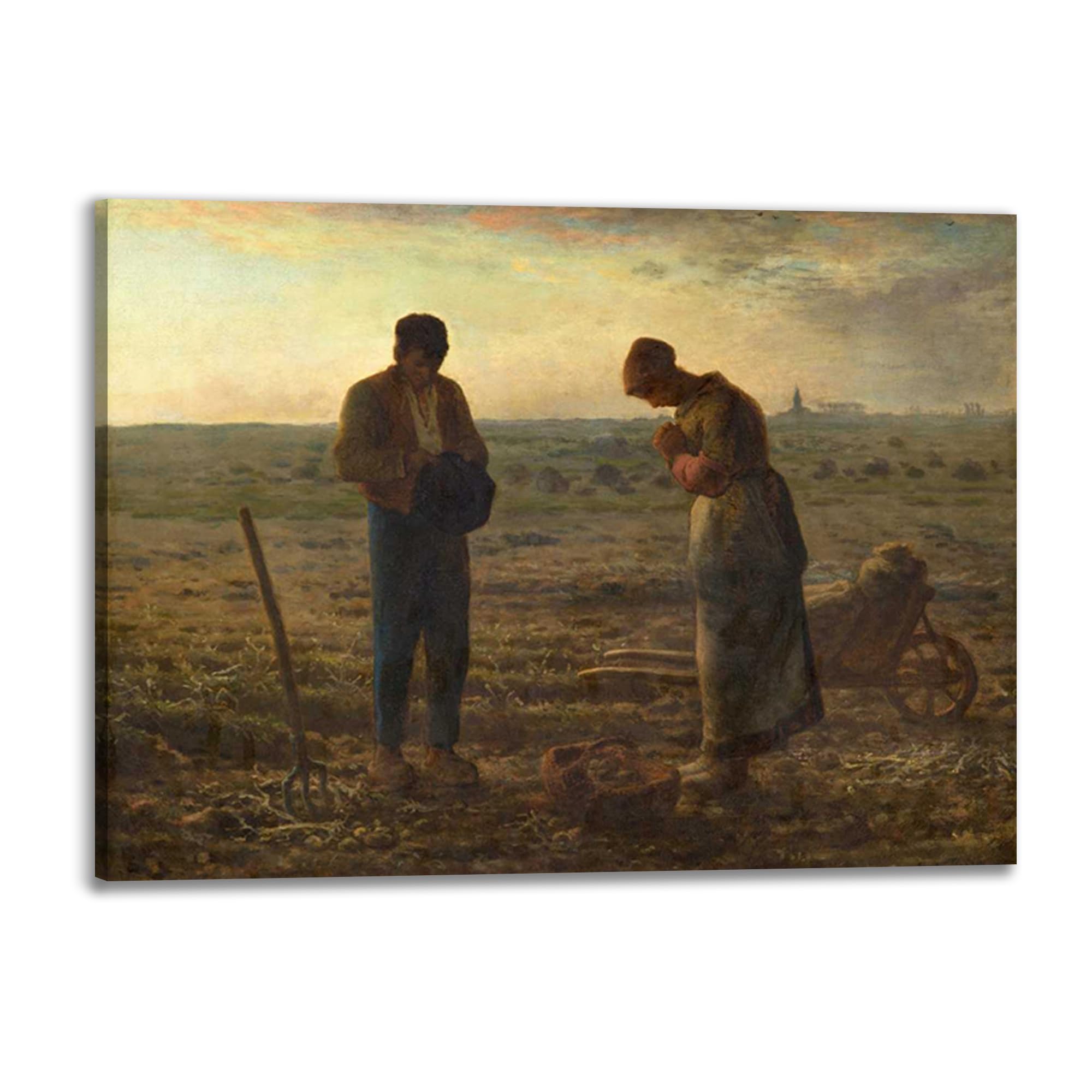 Toile Jean-François Millet The Angelus salon 70x50