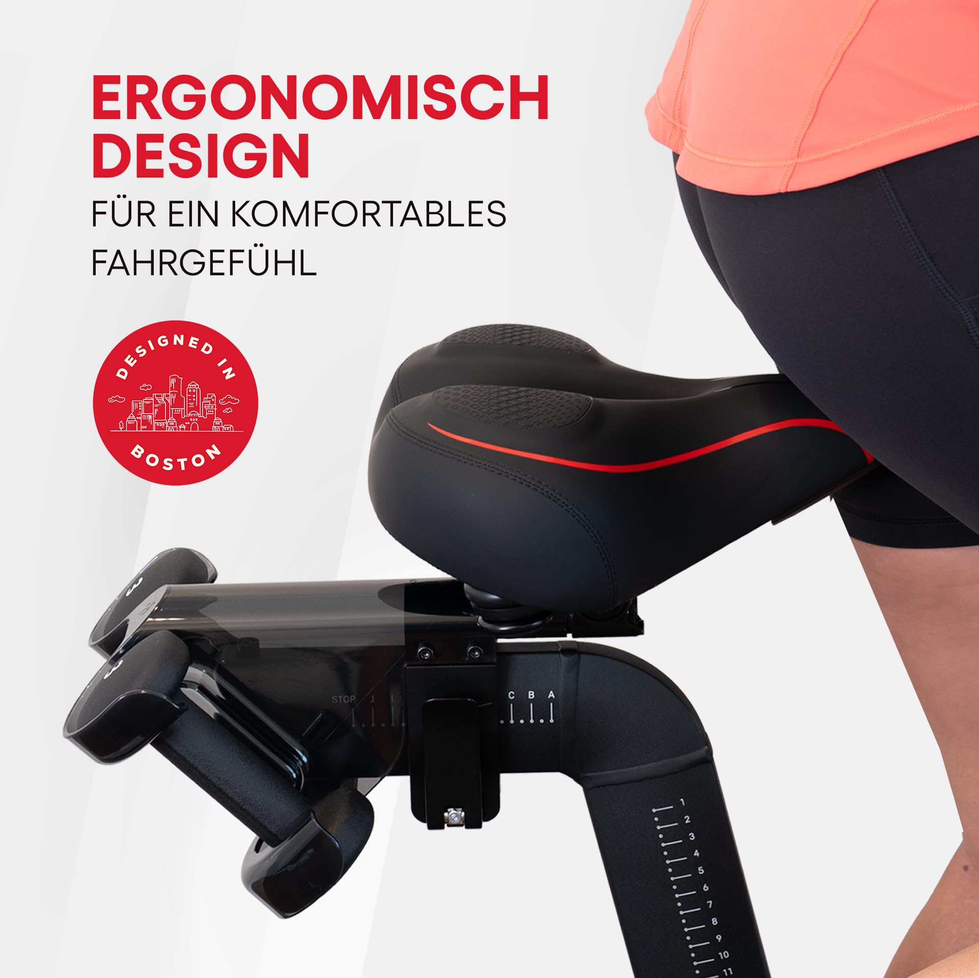 TrubliFit Extra breiter Ersatz-Fahrradsitz für Peloton Bike & Bike+, übergroßes Fahrradsitzkissen, Fahrradsattel-Ersatz für Damen und Herren, Zubehör für Peloton