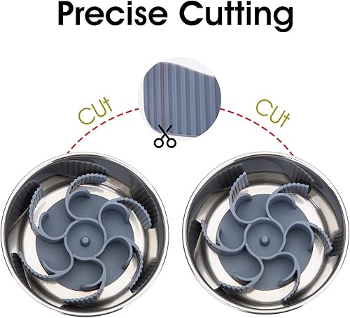 Miniatura 5 de Keegud Tazón para perros de alimentación lenta 36 ventosas de pulpo Tazón para perros súper firme de alimentación lenta cortable para perros de raza