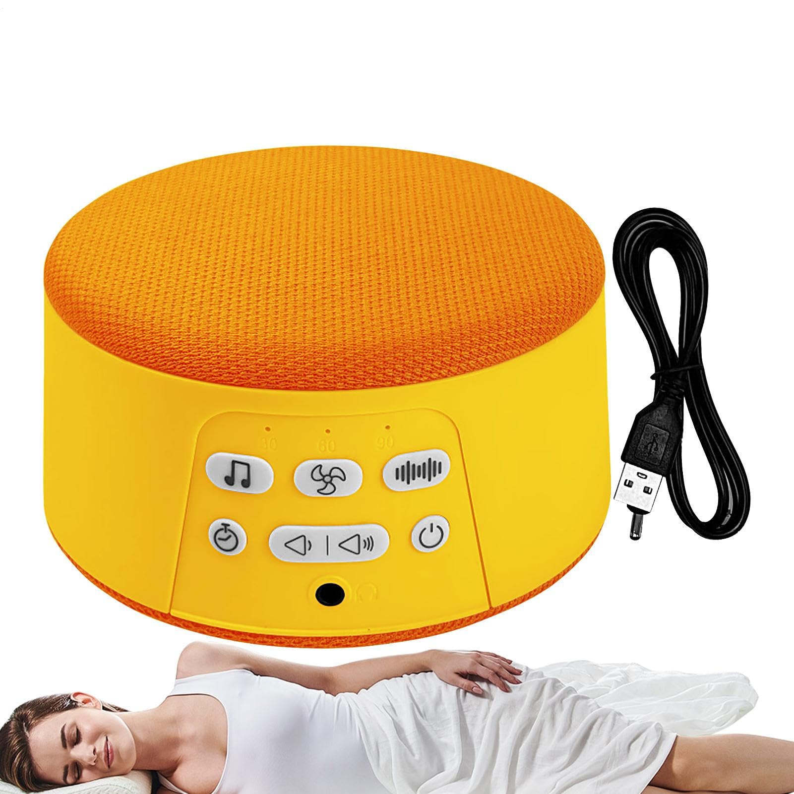 Macchina Del Sonno con Timer, Portatile e Ricaricabile | Macchina Del Suono Per Yoga E Sonno Dispositivo Rumore Bianco per Relax Lavoro Casa Viaggio