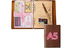 KISSKI A5 Leather Binder 6 Ring: A Refined Companion for Your Daily Delights
