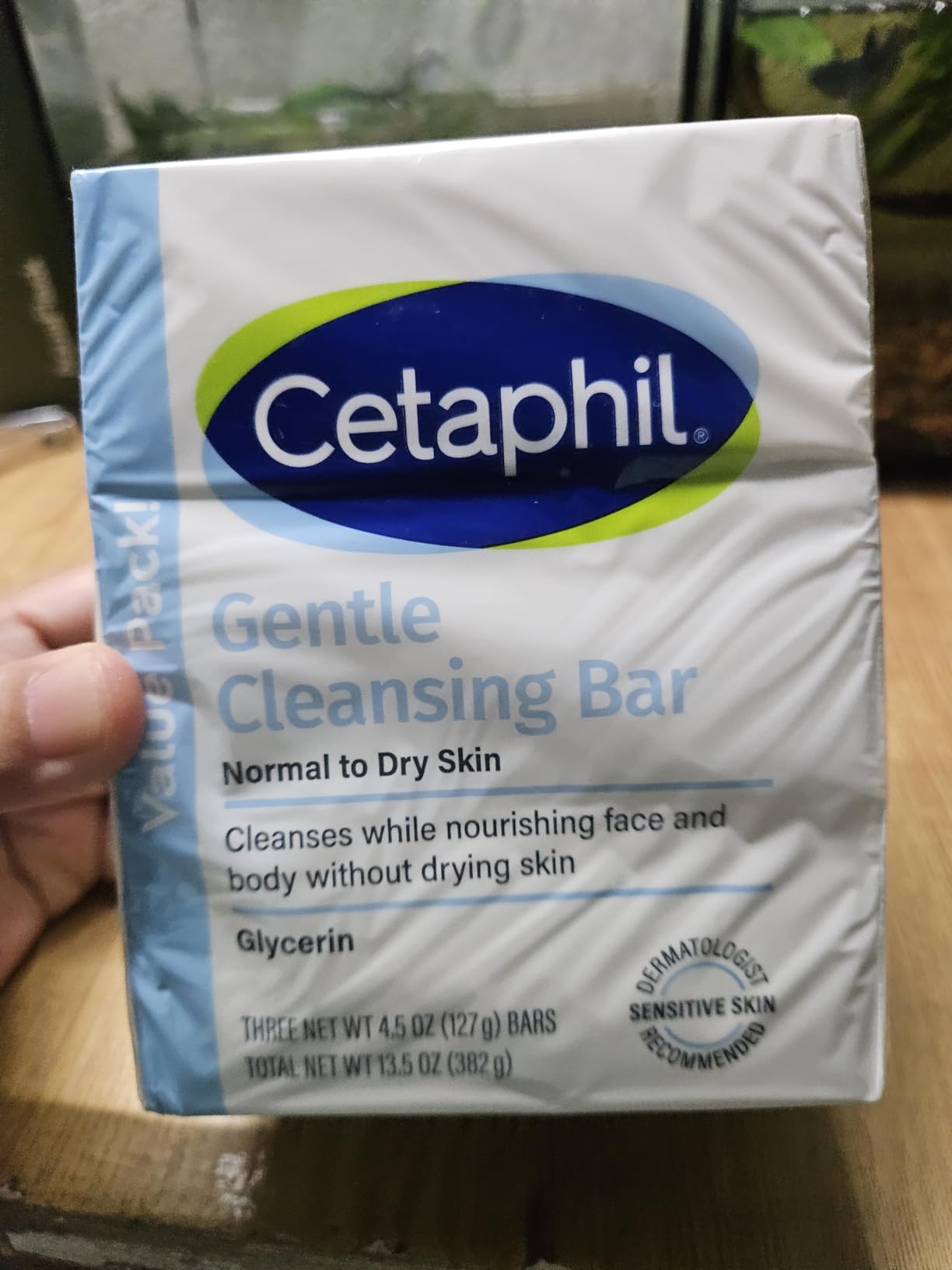 CETAPHIL Gentle Cleansing Bar, 4.5 oz Bar (Pack of 3), Nourishing Cleansing Bar For Dry, Sensitive Skin, Non-Comedogenic, Non-Irritating For Sensitive Skin