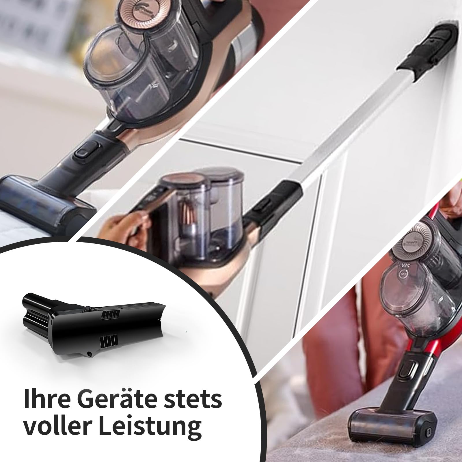 Ersatz Akku 25,2V 3000mAh für Philips Staubsauger – Kompatibel mit SpeedPro Max, Max Aqua/Stick Series, XC7042/01, XC8147, FC6822, FC6823, FC6904, FC6908, FC6822/01, XC8043/01, XC8045/01R1, etc
