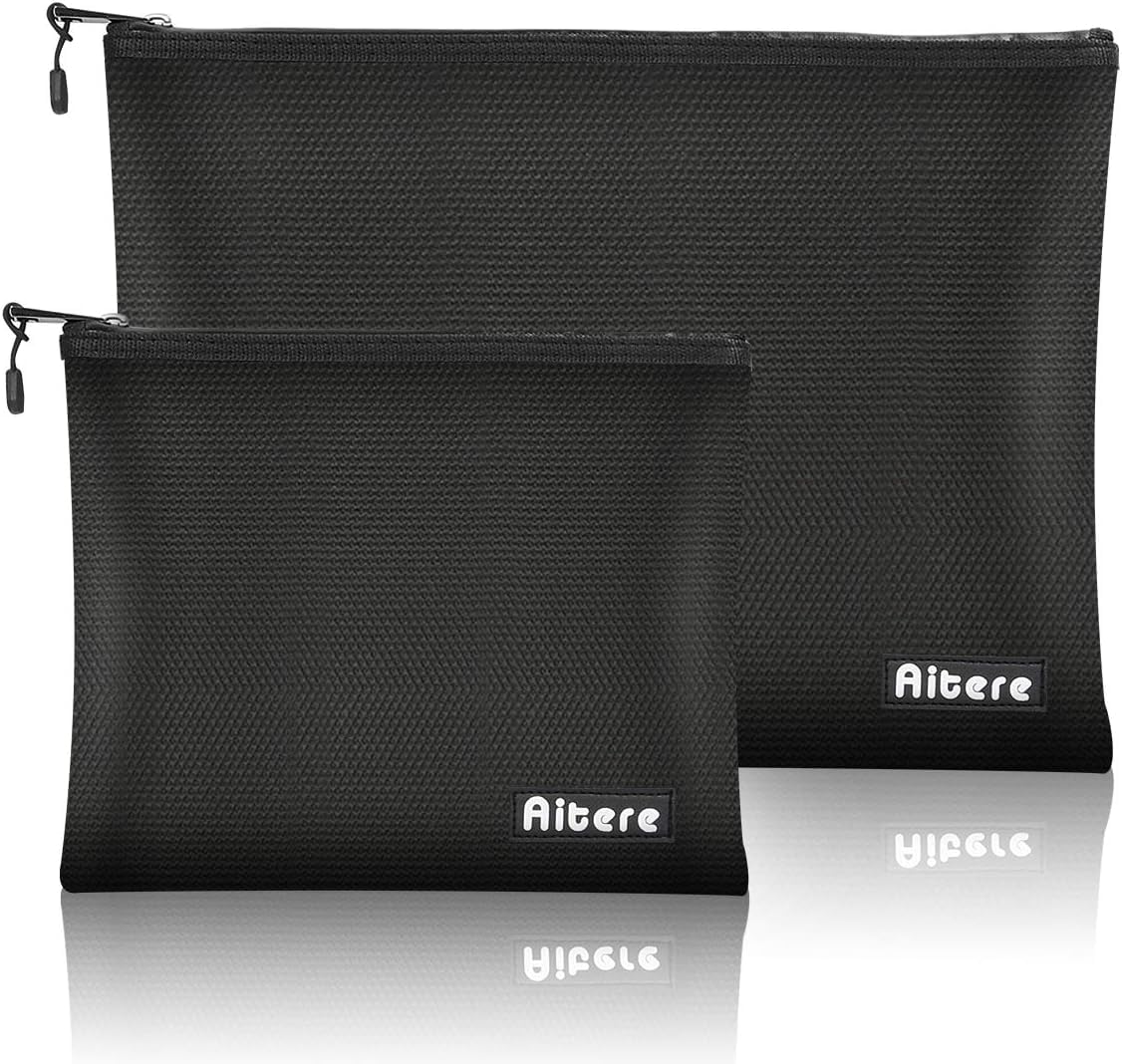 Fireproof Document Bag, Fireproof and Waterproof Document Box, Briefcase for A4 Documents, Passport, Bank Files