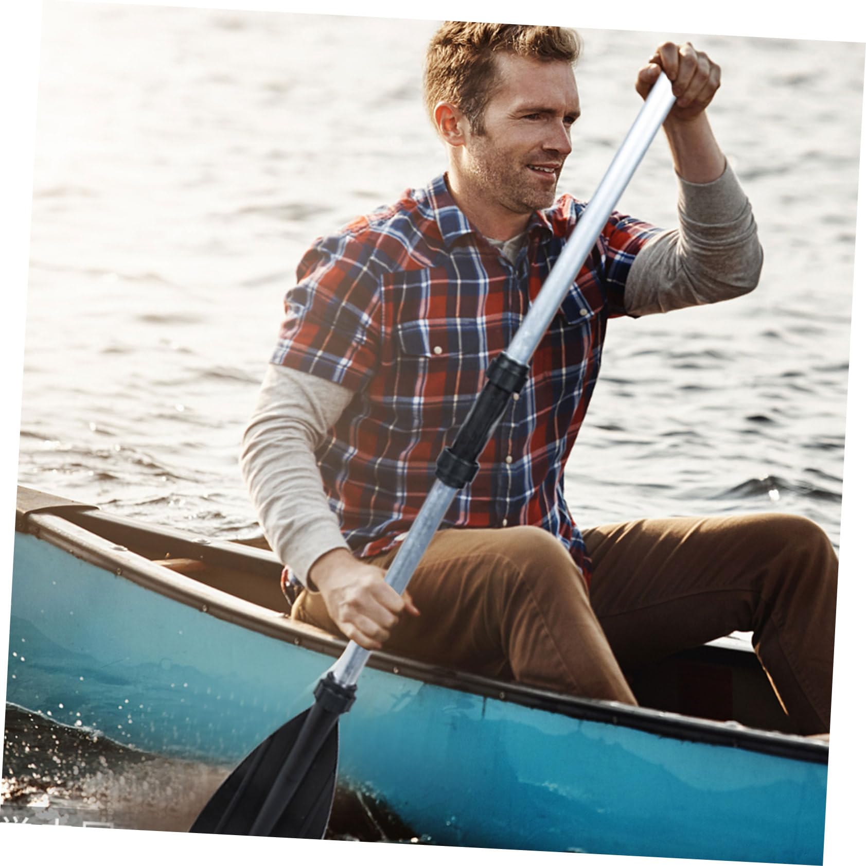 KOMBIUDA Ergonomic Design Aluminum Alloy Paddle Durable Paddles for Kayak and Canoe