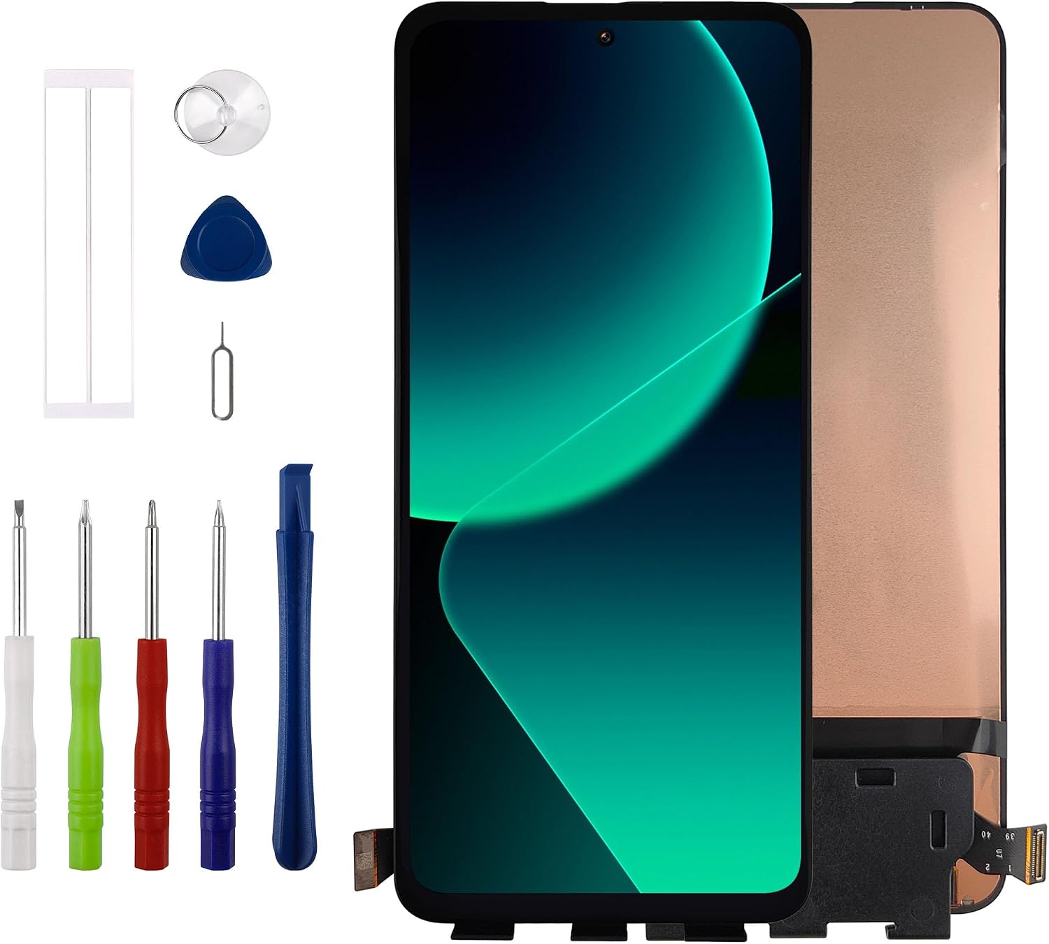 AMOLED Display Compatible with Xiaomi 13T 2306EPN60G / 13T Pro 23078PND5G 6.67" LCD Display Touchscreen Digitizer Assembly with Repair Tools Kit,Support Fingerprint Function