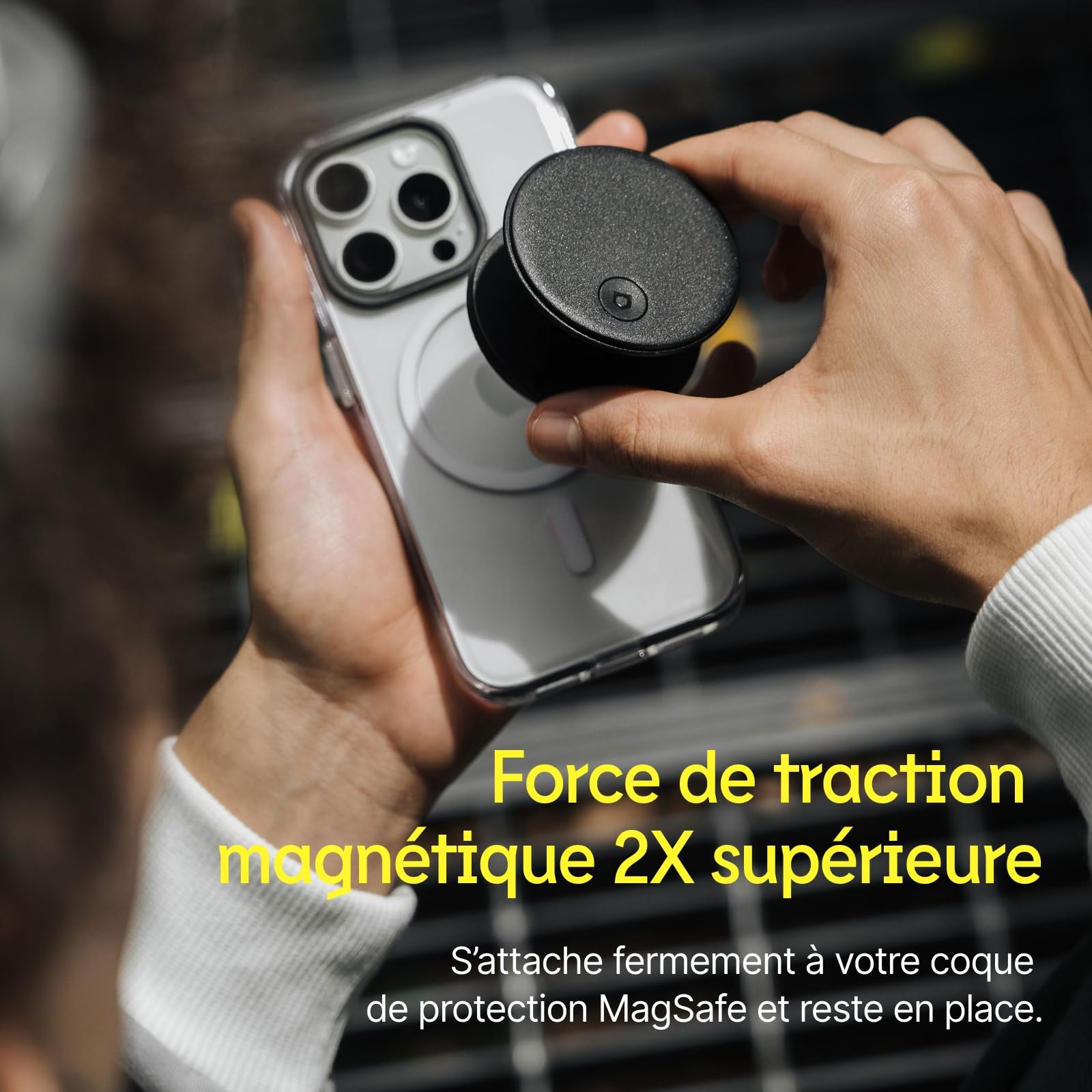 Grip RHINOSHIELD O Compatible MagSafe - Support Pliable Pour Téléphone, Rotation 360°, Magnétique Puissant Et éco-responsable
