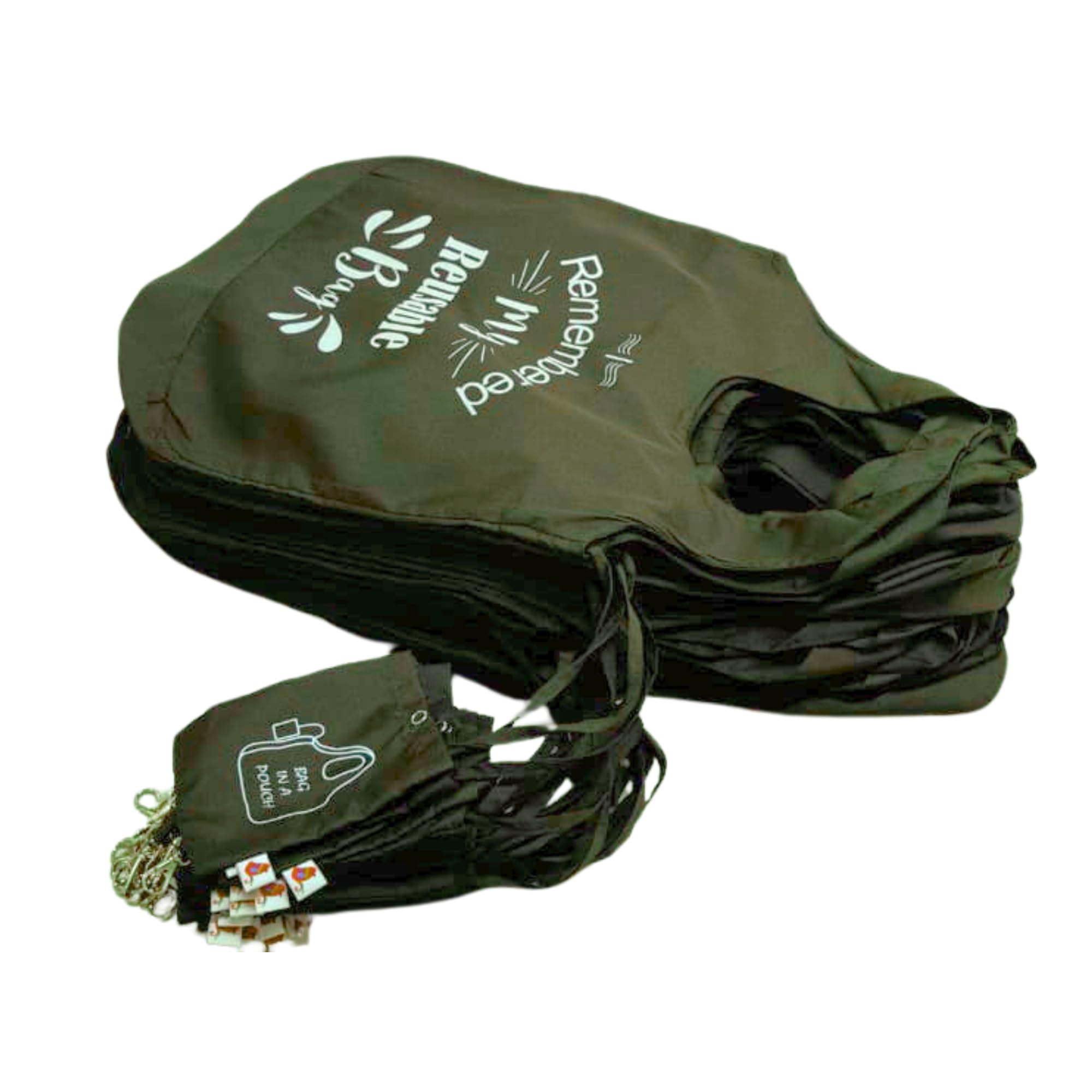 IVILLAGE Foldable Reusable Polyester Bags for Shopping and Daily Essentials | Stylish Designer Tote and Shopper Bag | Compact, Lightweight, and Eco-Friendly with 12Kg Capacity