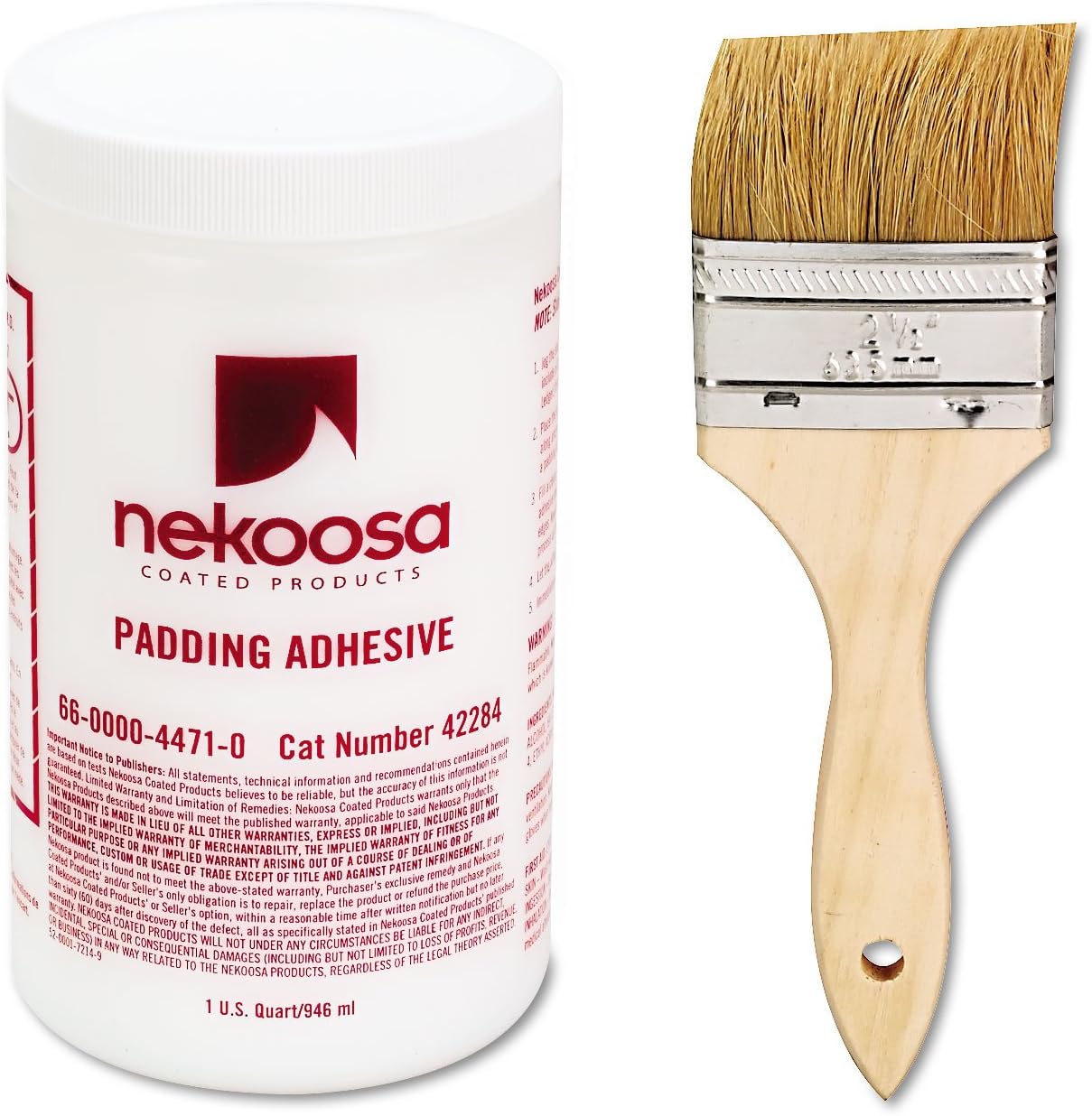 Nekoosa Coated Products 42284 Nekoosa Coated Products Fan-Out Padding Adhesive, 1 Quart