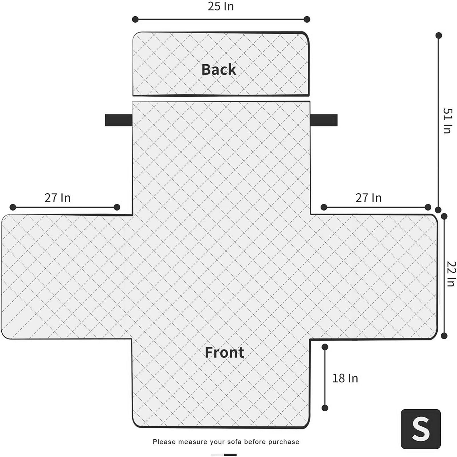Copripoltrona reclinabile per Sedia elettrica, Copripoltrona reclinabile con 6 Tasche Laterali, Copripoltrona Regolabile, Copridivano Proteggi Poltrona per poltrone, Sedia reclinabile,Black,S
