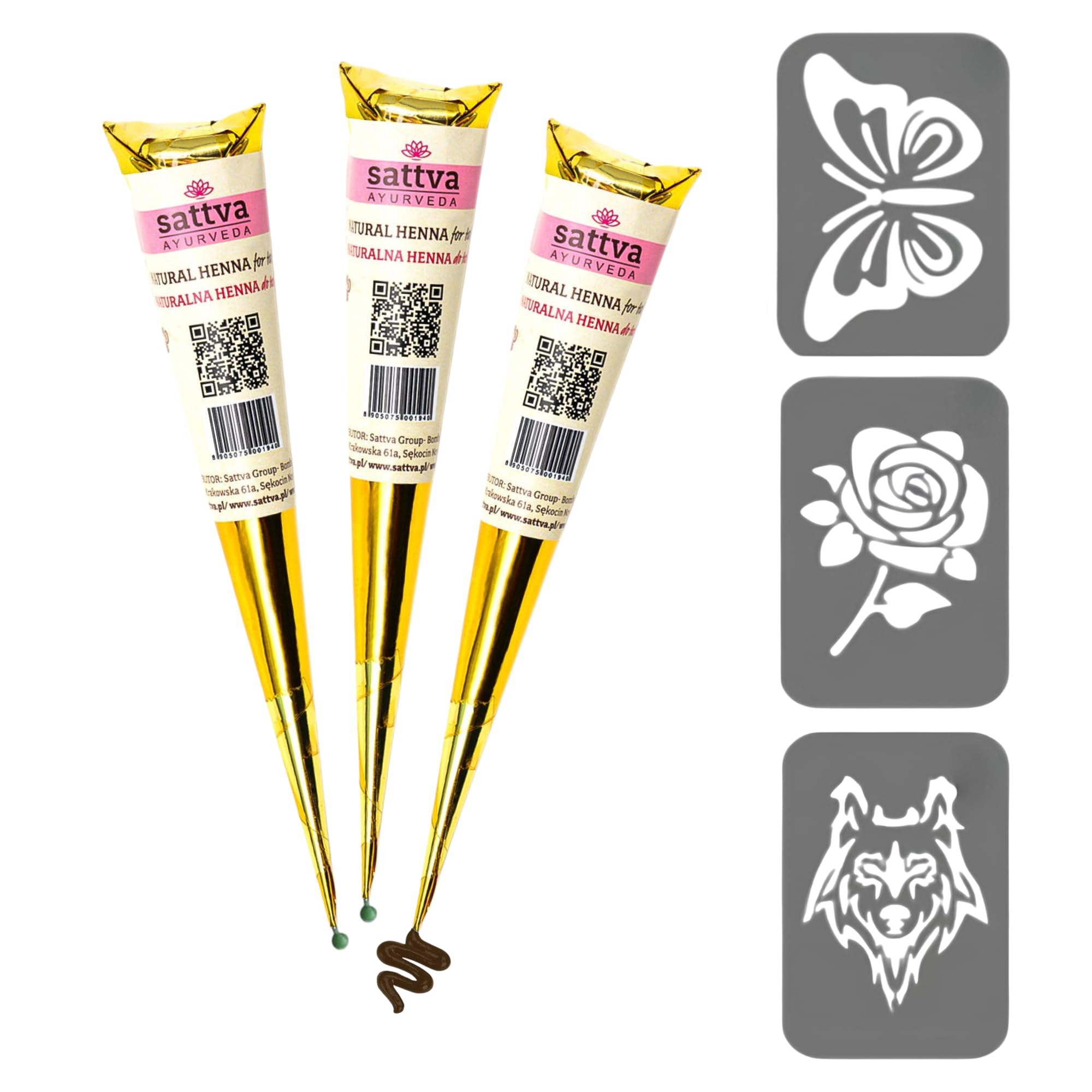 Sattva Ayurveda Pflanzliche Braune Farbe – Natürliche Paste im Applikator – Vegan & Chemiefrei (3)