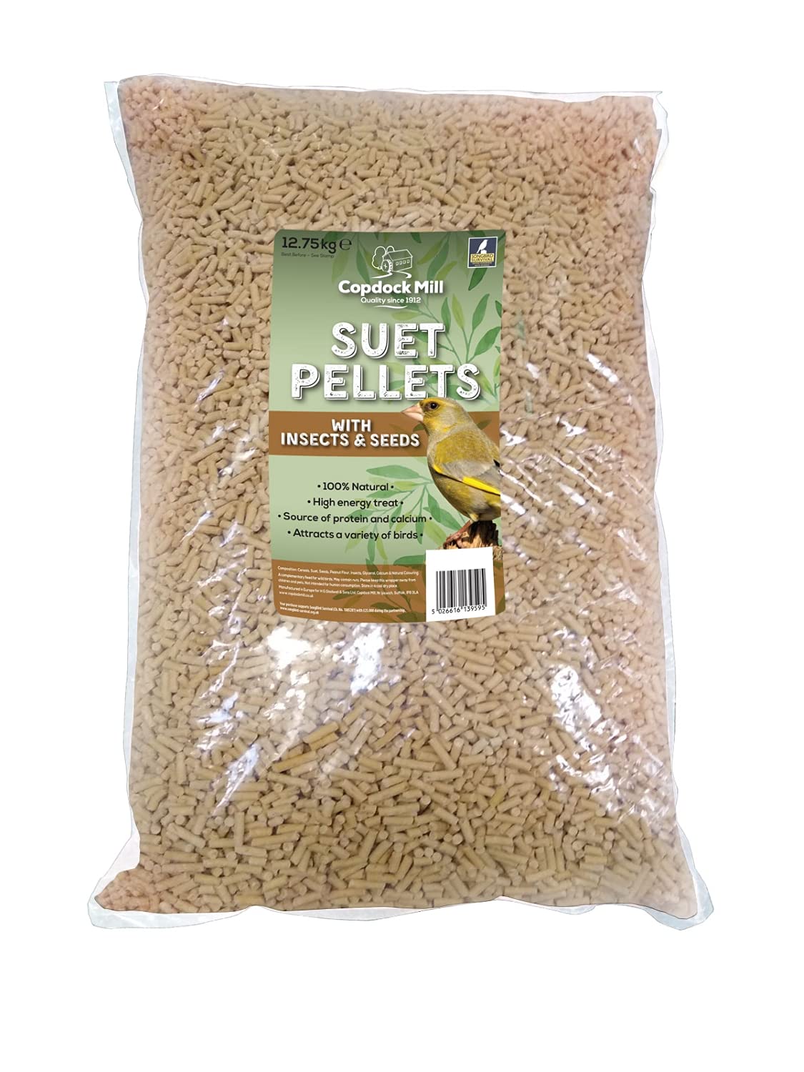 Copdock Mill Suet Pellets with Insects & Seeds 12.75kg
