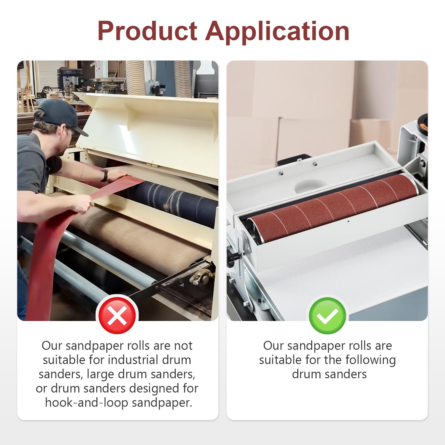 SCOTTCHEN Cloth Backed Drum Sander Sandpaper Rolls,3 Inch x 35 Feet,120 Grit, Ready-to-Wrap Ready-to-Cut Aluminum Oxide Sandpaper,Abrasive Paper Roll for Metalworking, Woodworker, Furniture Repair - Image 6