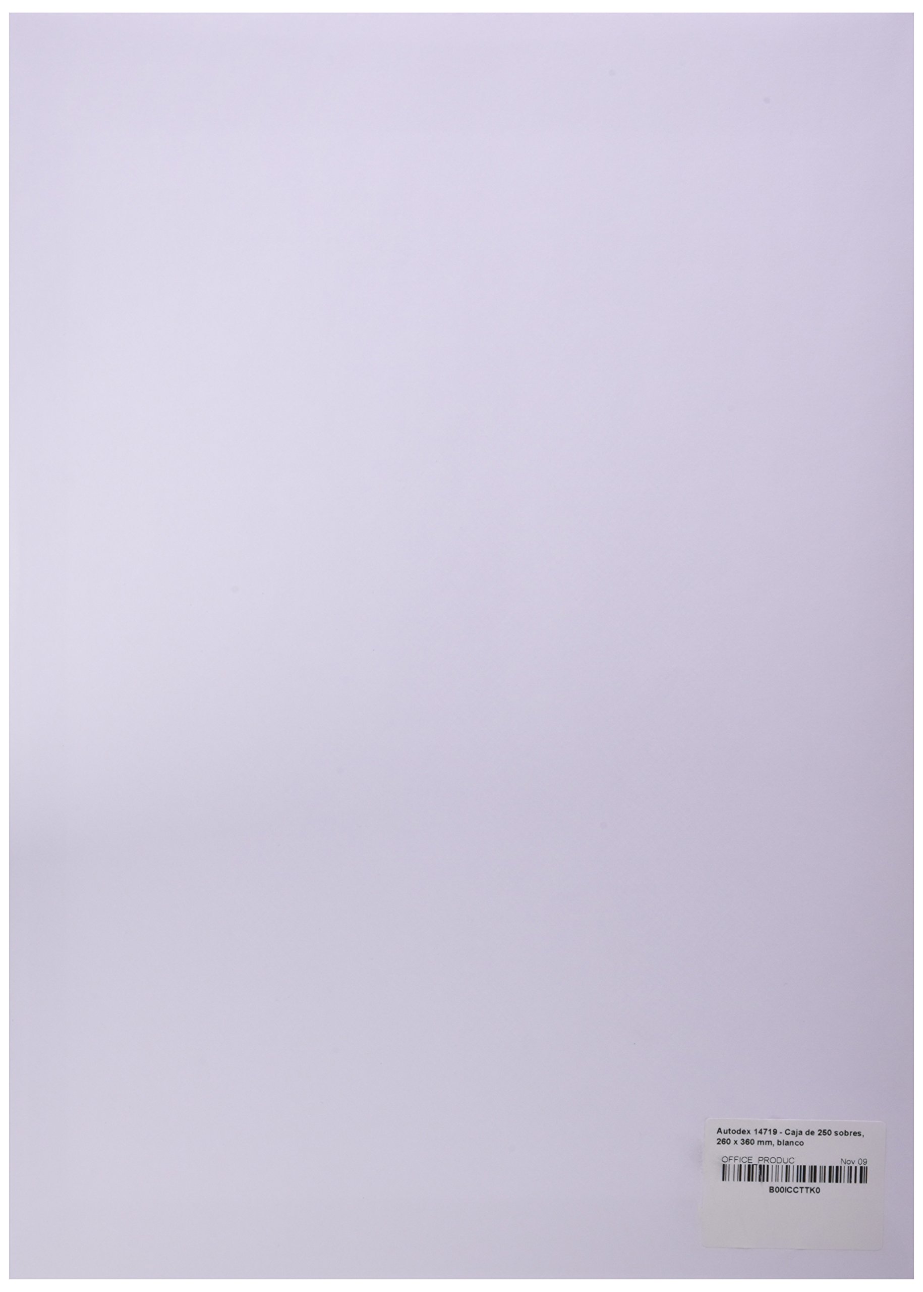 14719 - Caja de 250 sobres, 260 x 360 mm, blanco