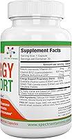 Vista 7 de Spectra Vitamins Natural Energy Support 30 cápsulas - Cápsulas de guaraná - Vitamina B12 - Extractos de guaraná y té verde - Suplementos energéticos