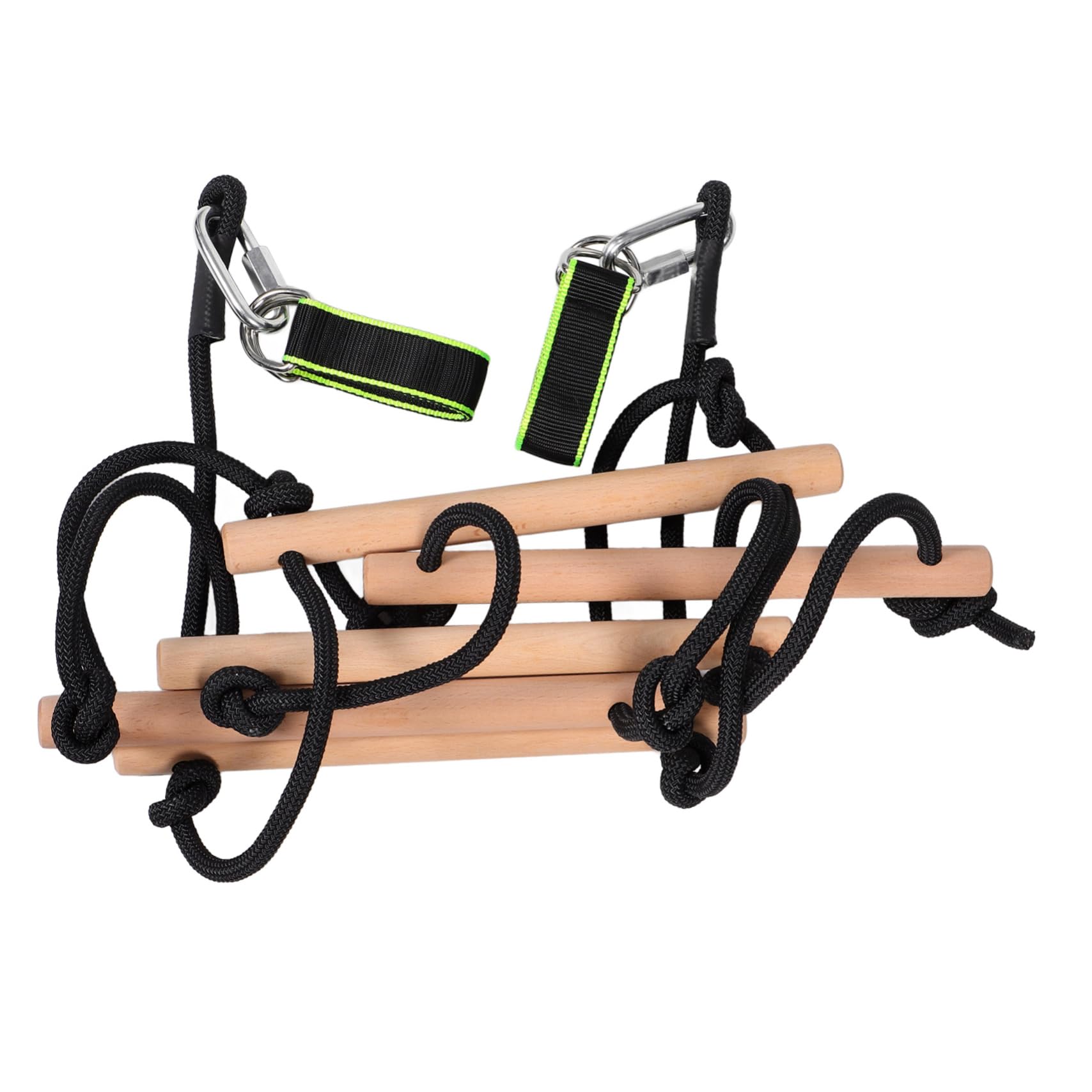 WOONEKY Multi-Functional Wooden Climbing Frame Includes Rope Ladder Accessory for Boys and Girls Safe Outdoor Playset