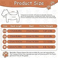 Vista 6 de Suéteres de Navidad para perros, paquete de 2 ropa de invierno para perros pequeños, chihuahua, forro polar con agujero para la correa, cálidos