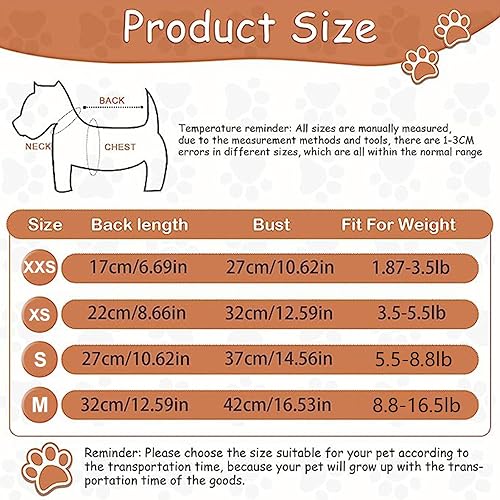 Miniatura 5 de Sebaoyu Suéteres para perros pequeños, ropa de forro polar con capucha para perro, suéter de invierno lindo y cálido a cuadros de leopardo y