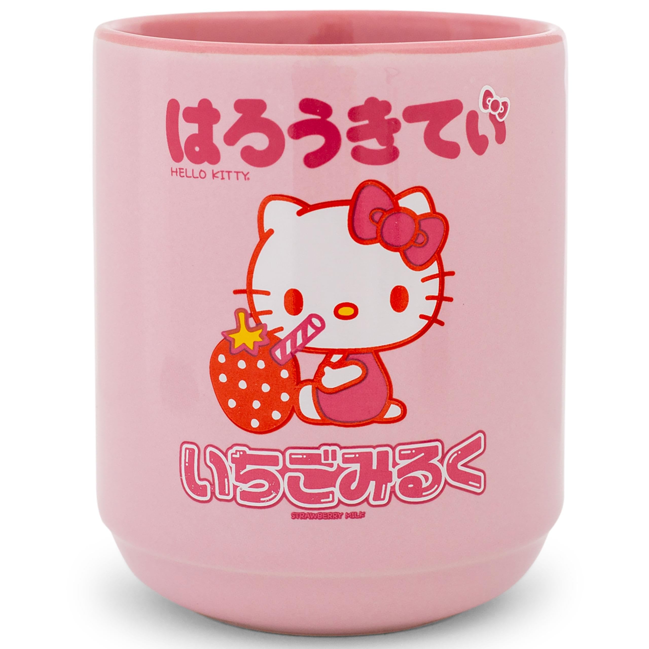 Amazon.com | Silver Buffalo Sanrio Hello Kitty Sipping Strawberry