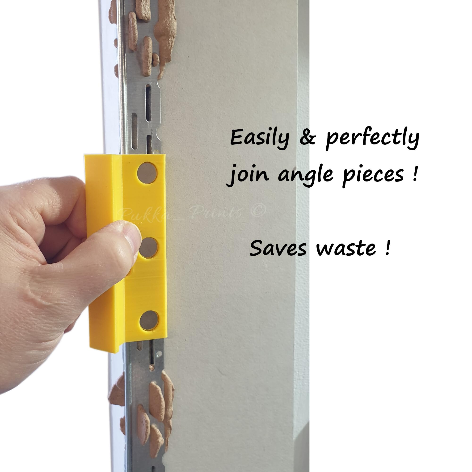 Plastering Thin Skim Angle Joiner Tool for Plaster Board Dry Lining Skimming, Yellow - Image 2