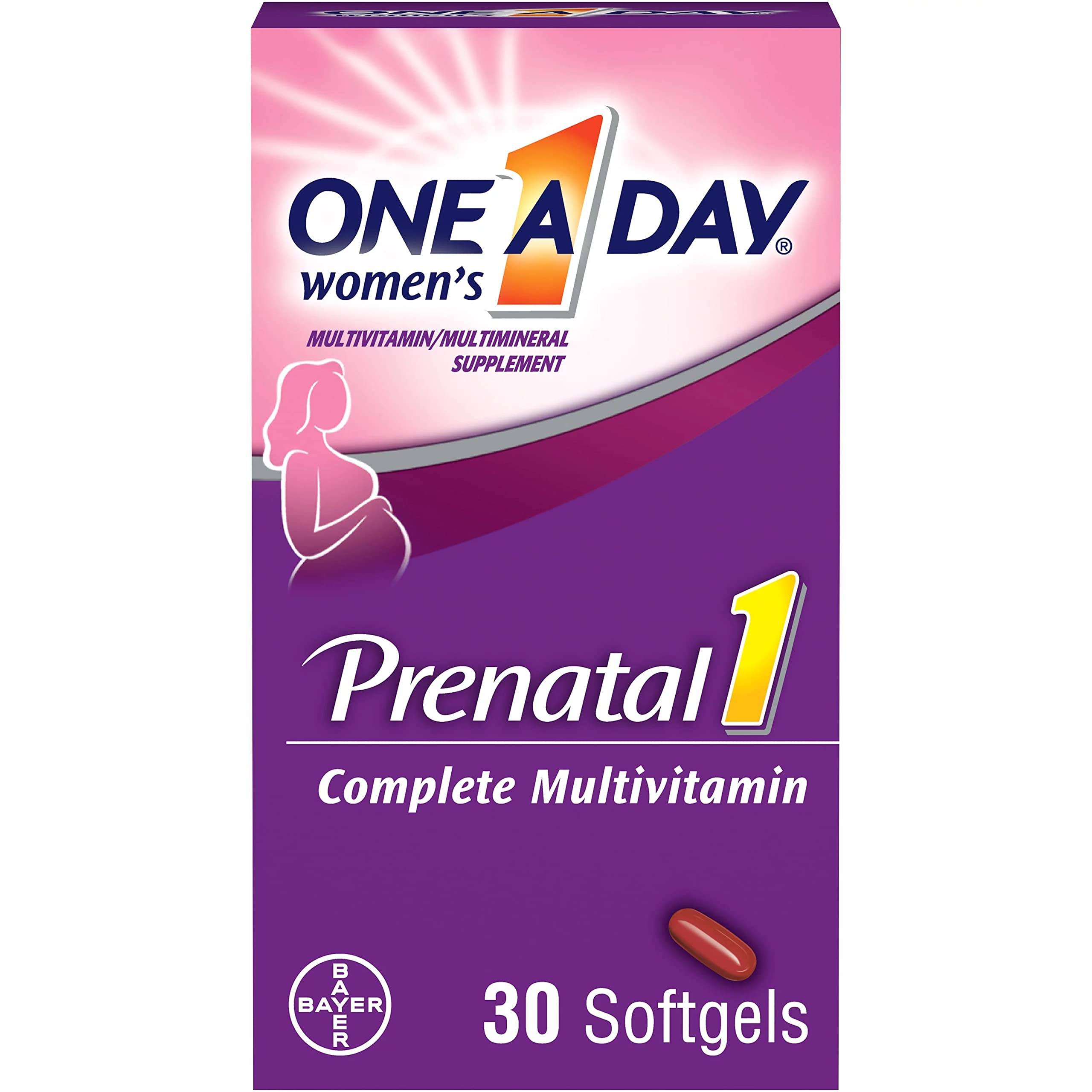 ikjWomen's Prenatal Multivitamin with Folic Acid, DHA and Iron, 30 Ct