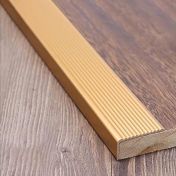 LIYI929GP Metal Stair Nosing Edge Trim for Outdoor Indoor Garden, Non-Slip Wear-Resistant Step Trim Strips, Stair Edge Protector Antislip Stair Corner Decking, Black Silver Grays Easy to Install