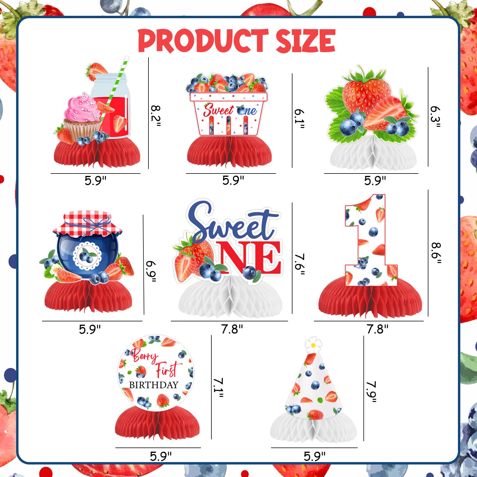 Blaubeer-Konfetti Set - 200 Stück Für Partys Mit Frucht-Thema