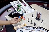 Vista 4 de Wiz Dice Bolsa grande de terciopelo negro de 7" x 5" con cordón