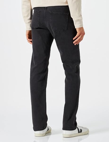 Amazon Essentials Homme Jean Extensible à Coupe Athlétique - Couleurs abandonnées 34W / 30L Noir Délavé - 3