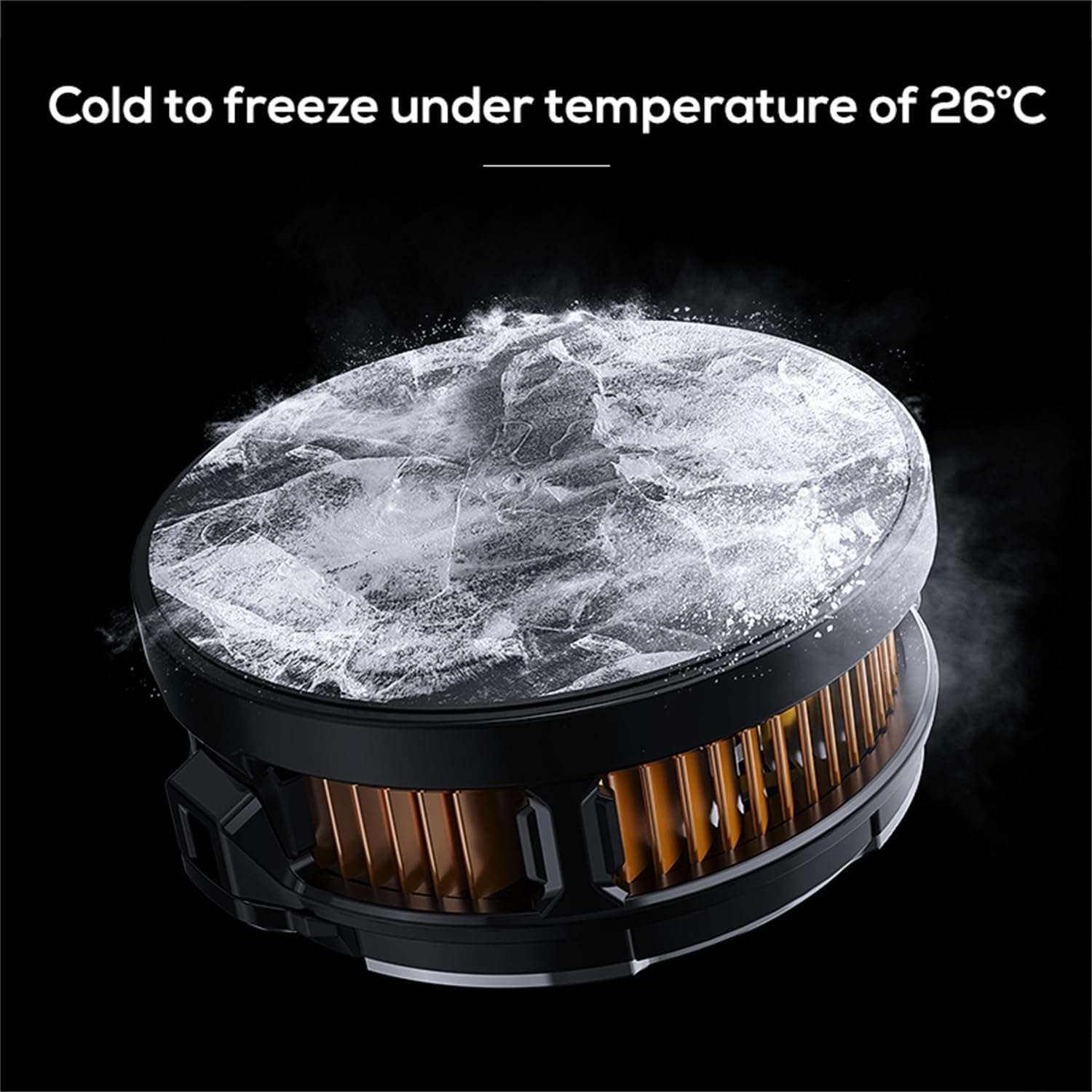 Semiconductor Refrigeration Cooler Fan [Rapid Cooling & Icing] with Magnetic & Back Clip for iPhone 15 S24 A15 iPad Tablet - Phone Cooling for IOS Android Tiktok Live Streaming Gaming Video
