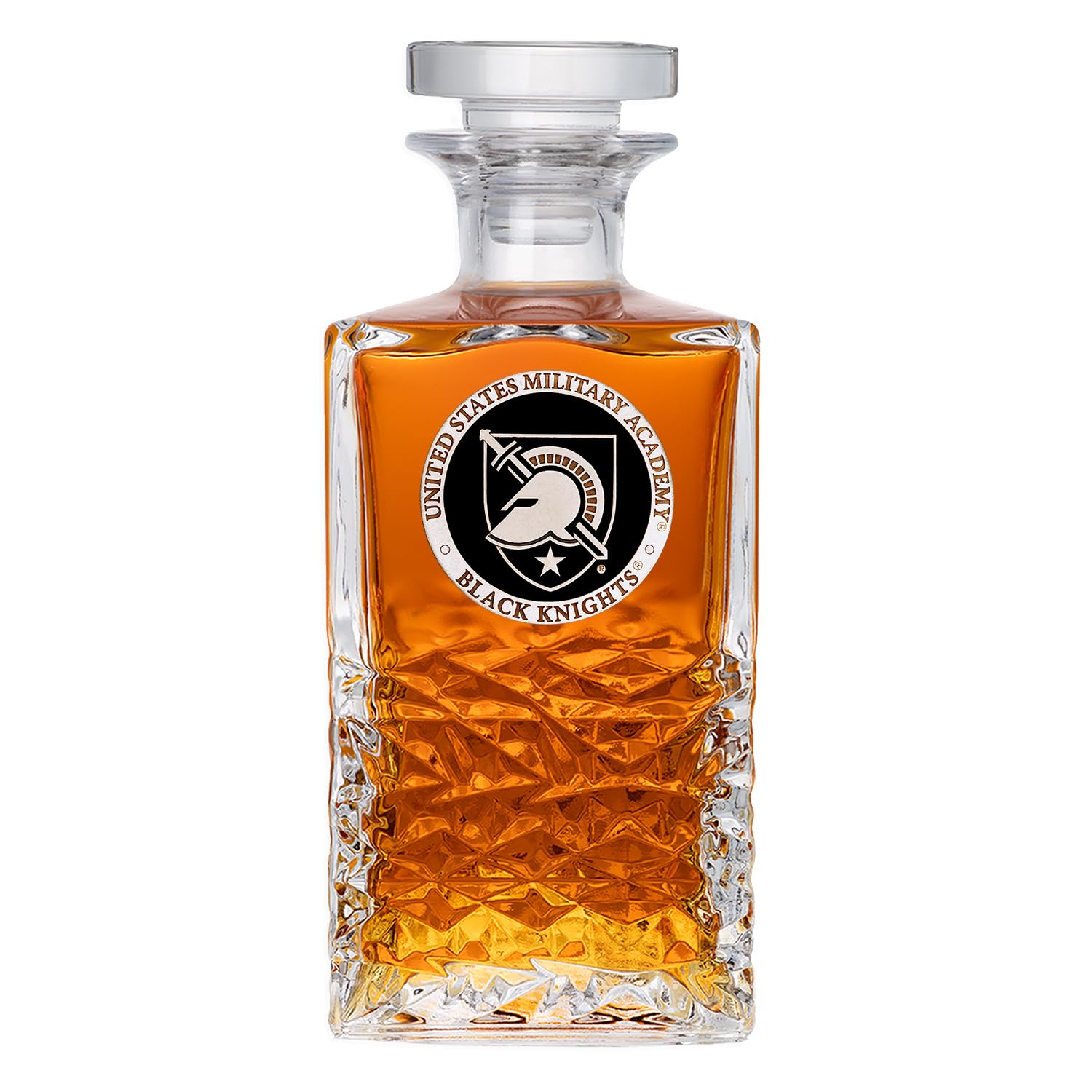 Heritage Pewter United States Military Academy Black Knights Heritage Decanter | 25 OZ Liquor Pourer | Expertly Crafted Pewter Glass
