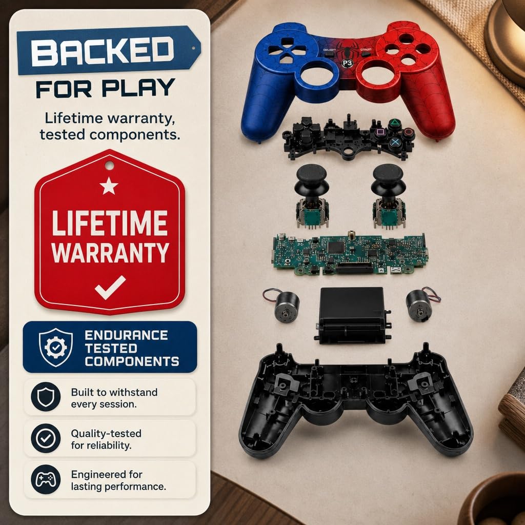 Hopevry 2 Pack PS3 Wireless Controller for Sony PlayStation 3