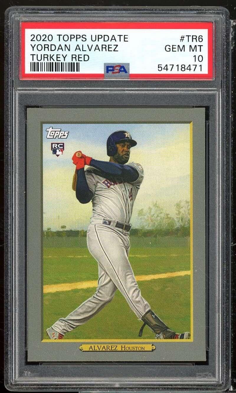 Yordan Alvarez Rookie Card 2020 Topps Update Turkey #TR6 PSA 10 - Baseball Slabbed Rookie Cards