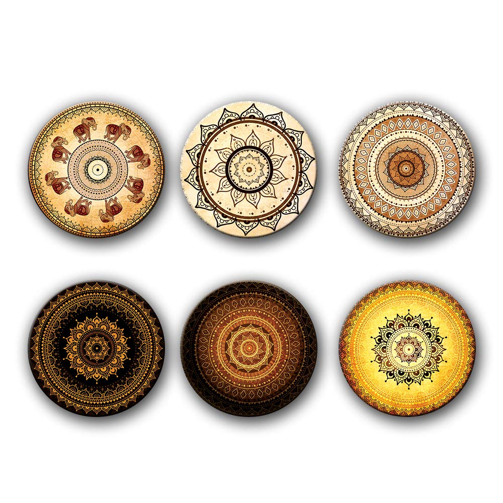 VPRINT QUALITY Fridge Magnet Flower Set of 6 (1.5x1.5)