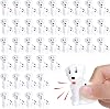 Poen 100 Pcs Rubber Dalmatian Dog Bath Toys Bulk Mini Dalmatian Figures Float Squeaky Toys for Baby Shower Birthday Party Cake Decoration 100th Day of School Gift, 2.2 x 1.6 x 1.3 Inches