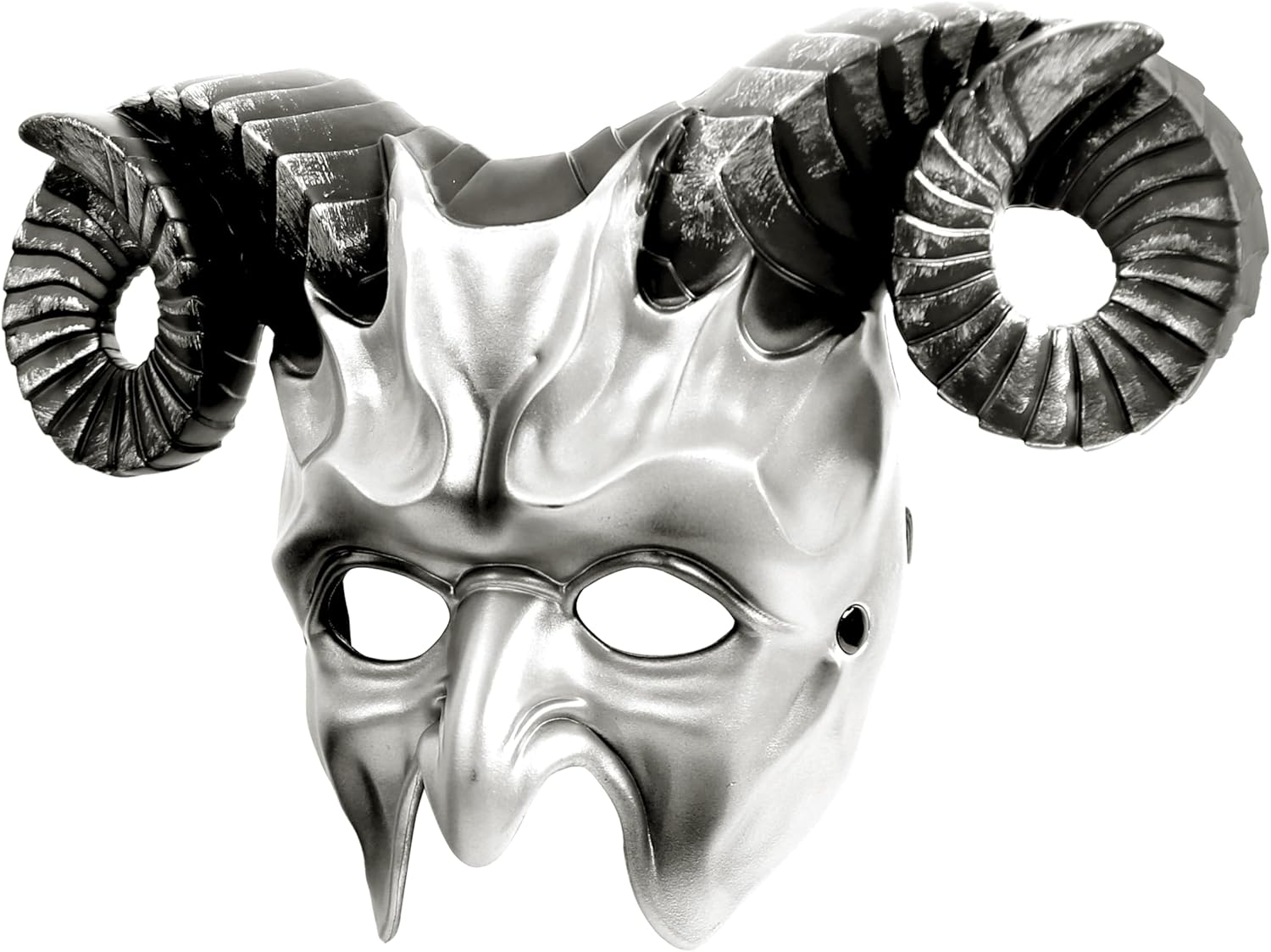 MCJC Devil Goat Horned Mask, Halloween Cosplay Props, Adult Half Face Masquerade Mask, 4 Colors - Image 2