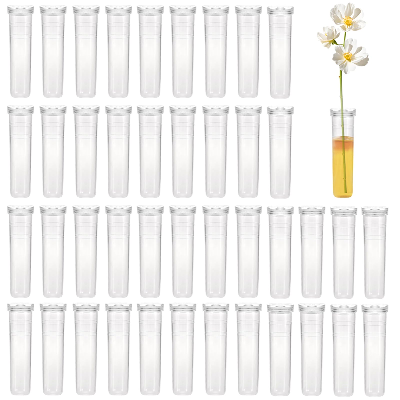 Produktbild von 42 Stück Reagenzgläser Für Blumenröhrchen Reagenzglas Vase
