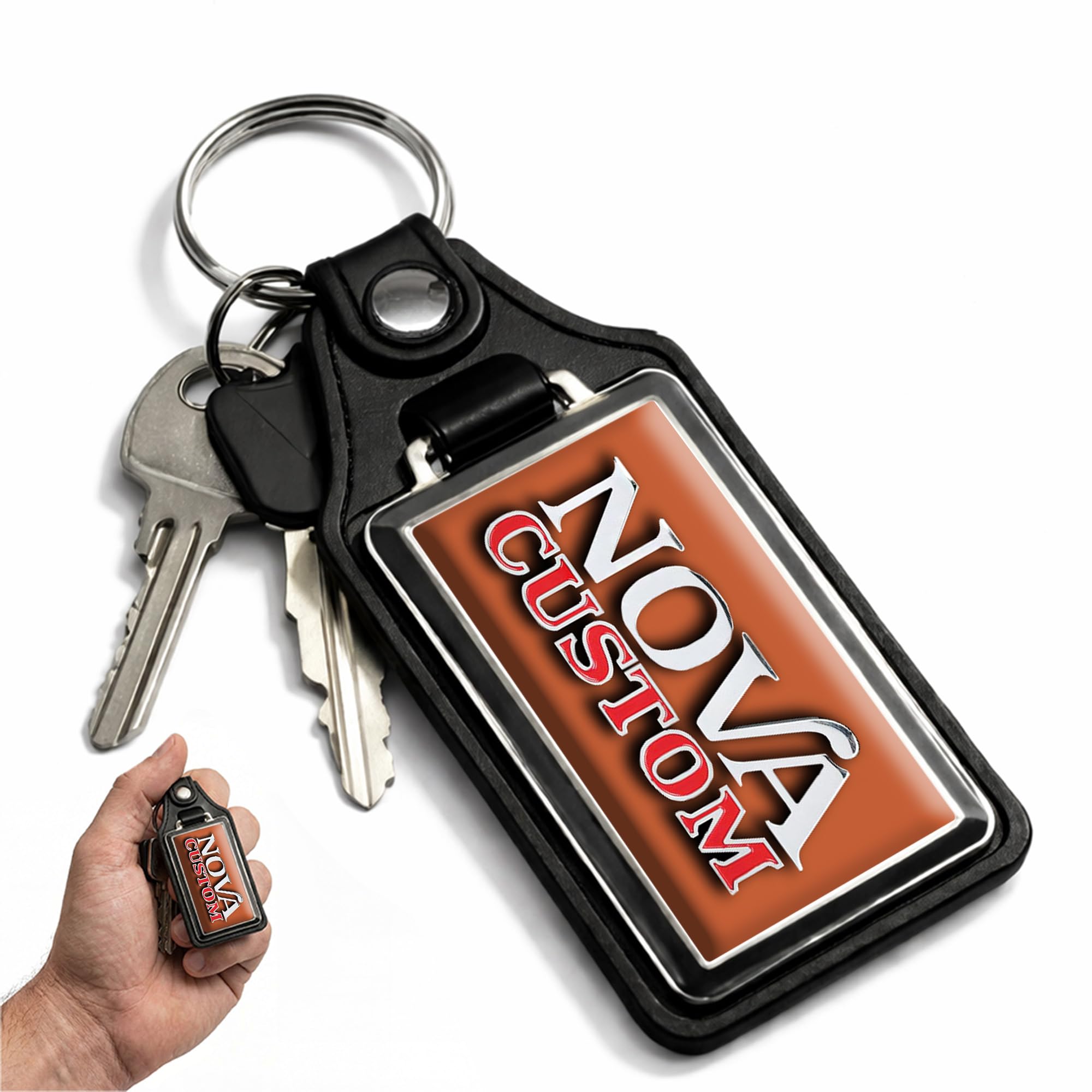 Brotherhood 1975 Compatible with Nova Custom Emblem Design Keychain