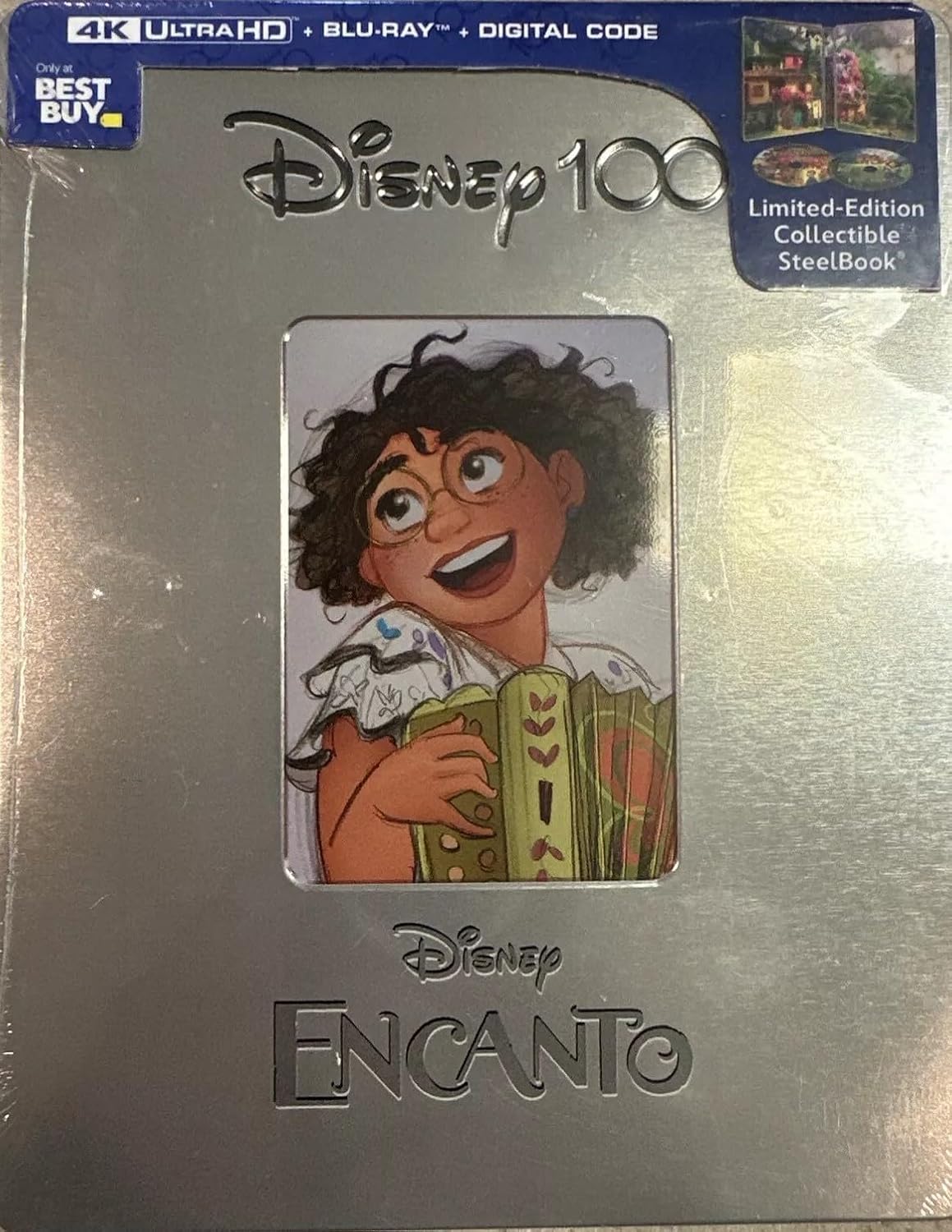 Encanto 4k UltraHD + Blu Ray + Digital Code Steelbook