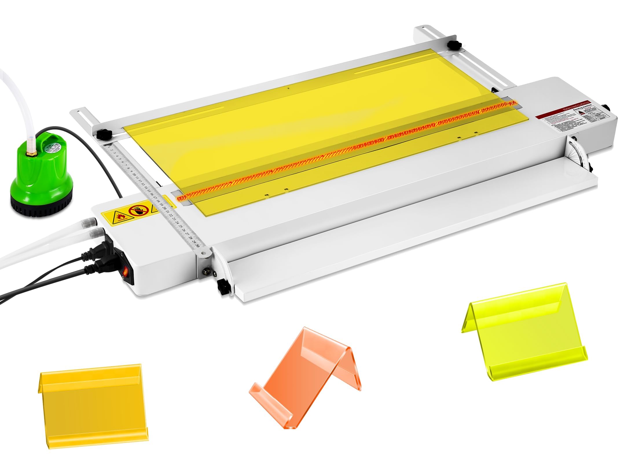 Kunststoff-Biegemaschine für Acryl, 0–85 °C, verstellbare Länge und Winkel, 1 mm-6 mm Heizung zum Biegen von PVC-Kunststoffstreifen (30 cm)