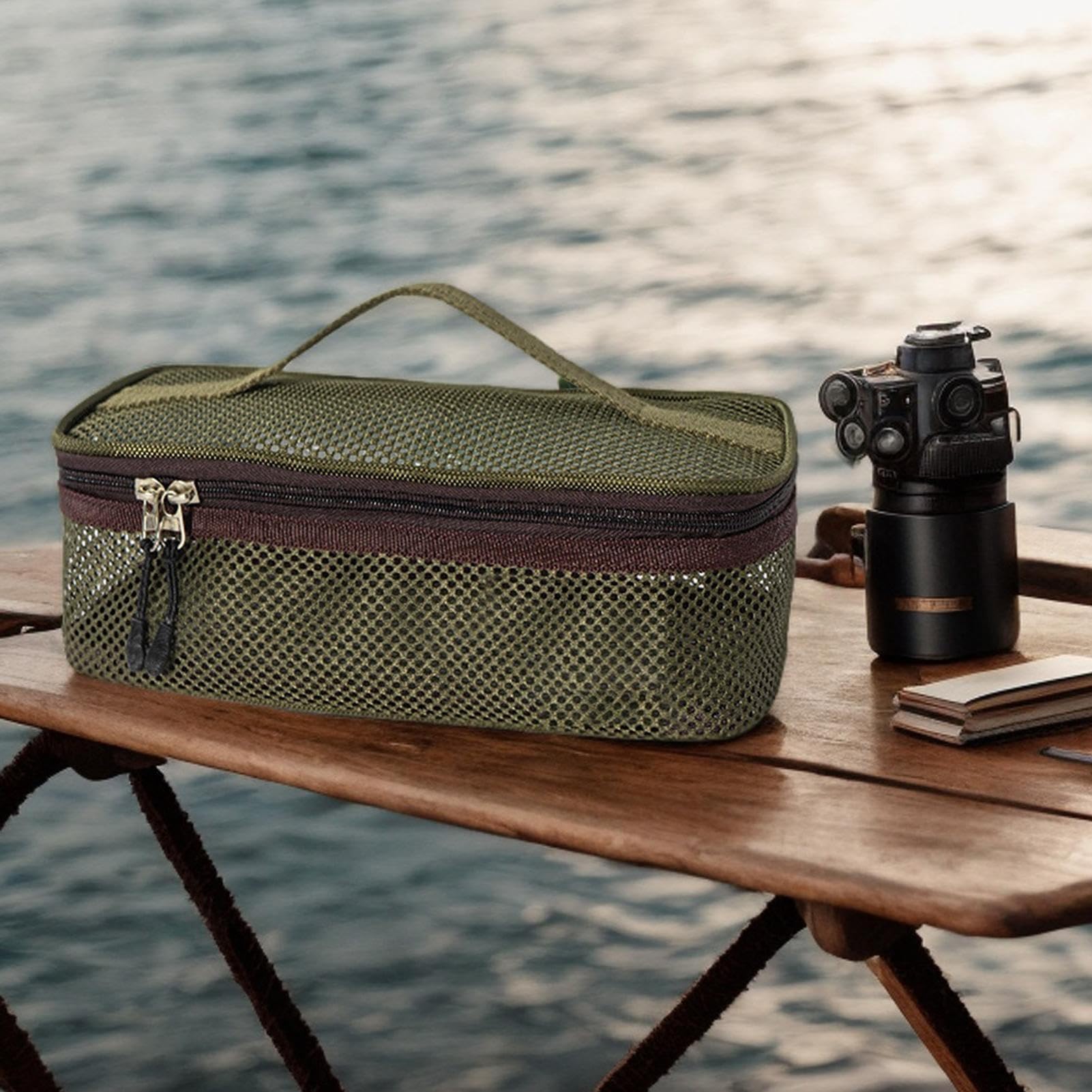 Bolsa De Camping En – Bolsa De Almacenamiento Portátil Para Utensilios De Cocina, Soporte Para Organizador De Utensilios De Cocina | Herramienta De Accesorio De Barbacoa De Picnic De Viaje Para L
