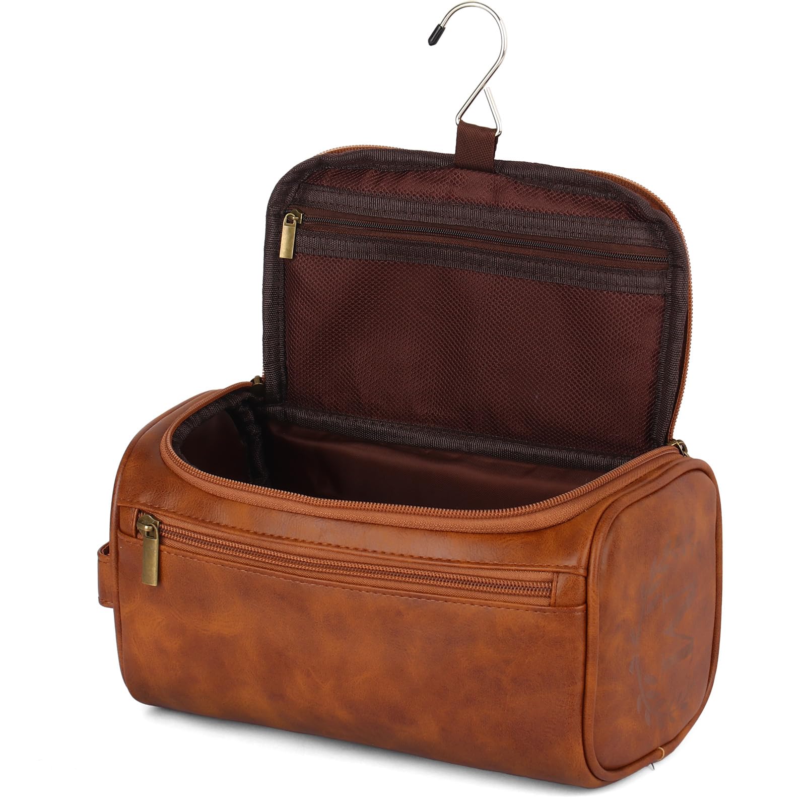 OXYEFEI Neceser personalizado para hombres, regalos personalizados para hombres, iniciales grabadas de piel sintética para hombre, artículos de aseo de viaje, afeitado, artículos esenciales de viaje