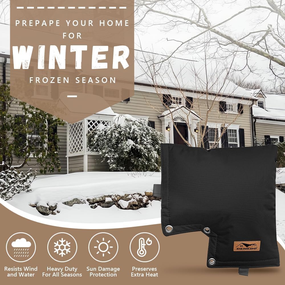 L-Shape Pipe Cover Bundle with Backflow Preventer Insulation Cover