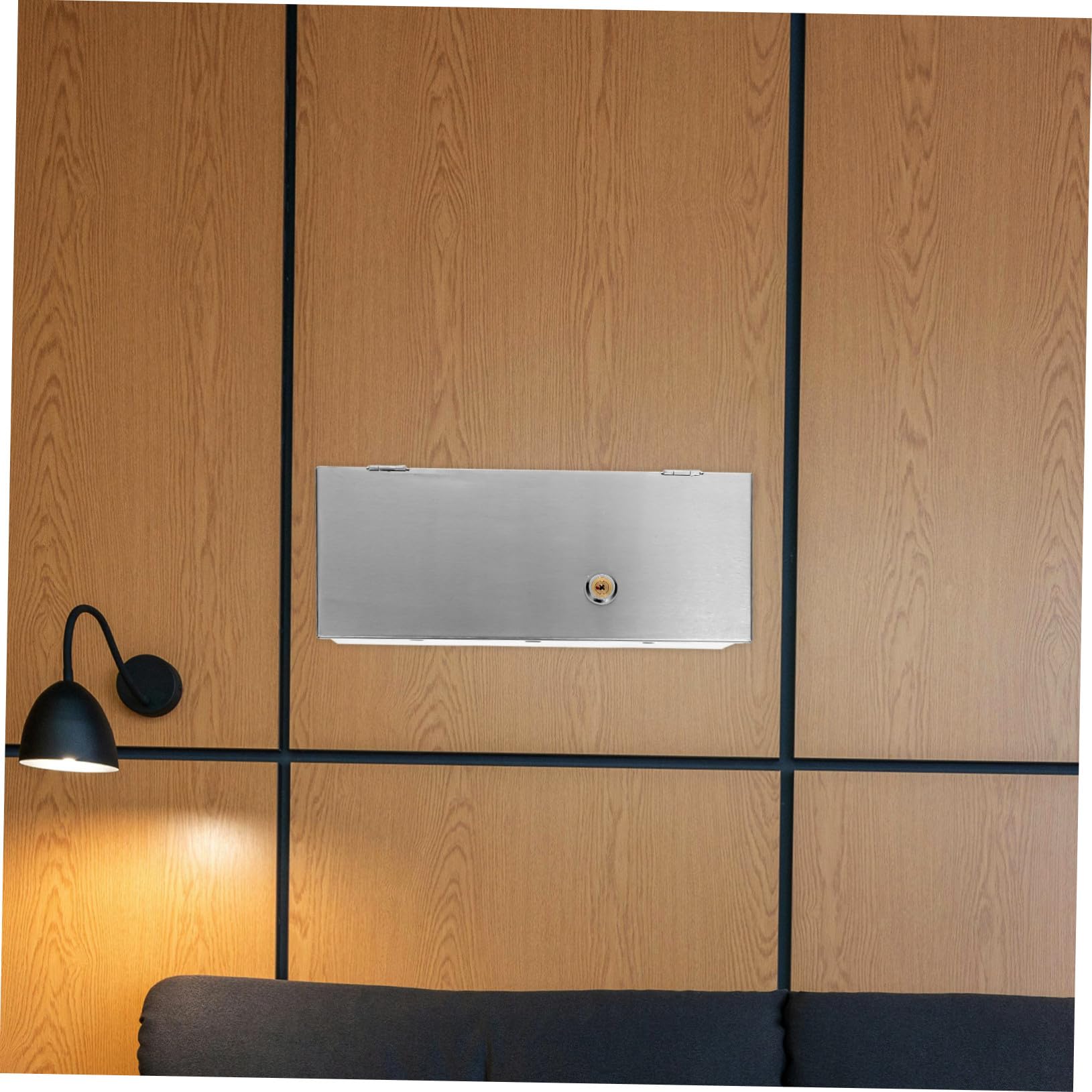 Kisangel Protector Antirrobo Para Enchufe Tipo 86 Acero Inoxidable Caja De Salida Eléctrica Metálica Seguridad Para Interruptores Pared Hogares Oficinas 1 Unidad Resistente