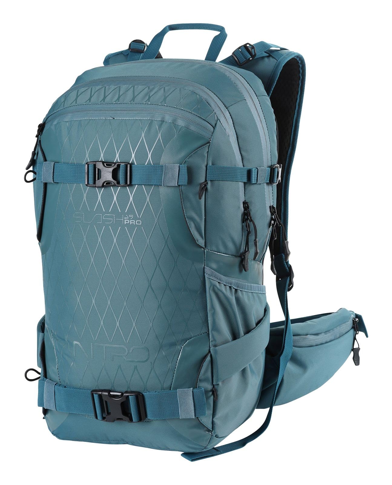 Nitro, SLASH 25 pro SET mit Ripuri 600 ml Flasche & Filter, Snowboardrucksack, Tourenrucksack, 25 L, ARCTIC