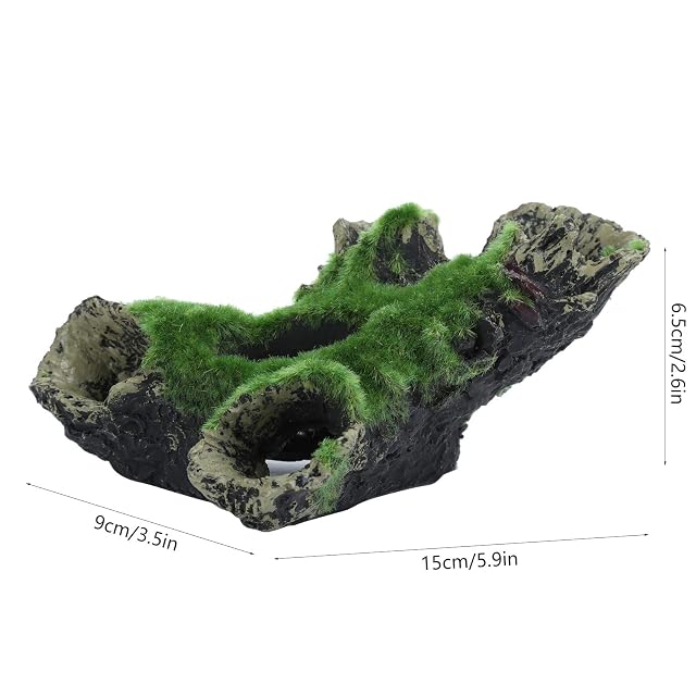 Foto 7 de 8 de Cueva de Piel de Cueva de Madera Muerta simulada, decoración de Acuario