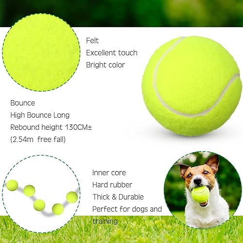 Miniatura 3 de Vinsot 48 Pack Pink Tennis Balls Bulk Pressurized Tennis Balls Felt Practice Training Tennis Dogs Playing Balls for Youth Beginner Sport Balls, 2.5