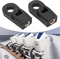 Vista 4 de EVGATSAUTO Conector de extremo de cable de caja de control de motor fuera de borda de 2 piezas, construcción de ABS y cobre, compatible