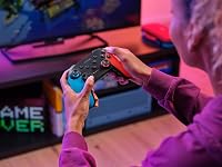 GXTrust GXT1246B Muta vezeték nélküli Bluetooth kontroller Nintendo Switch Lite és OLED konzolhoz, 15 óra tölthető akku, rezgés, mozgás, kék 8