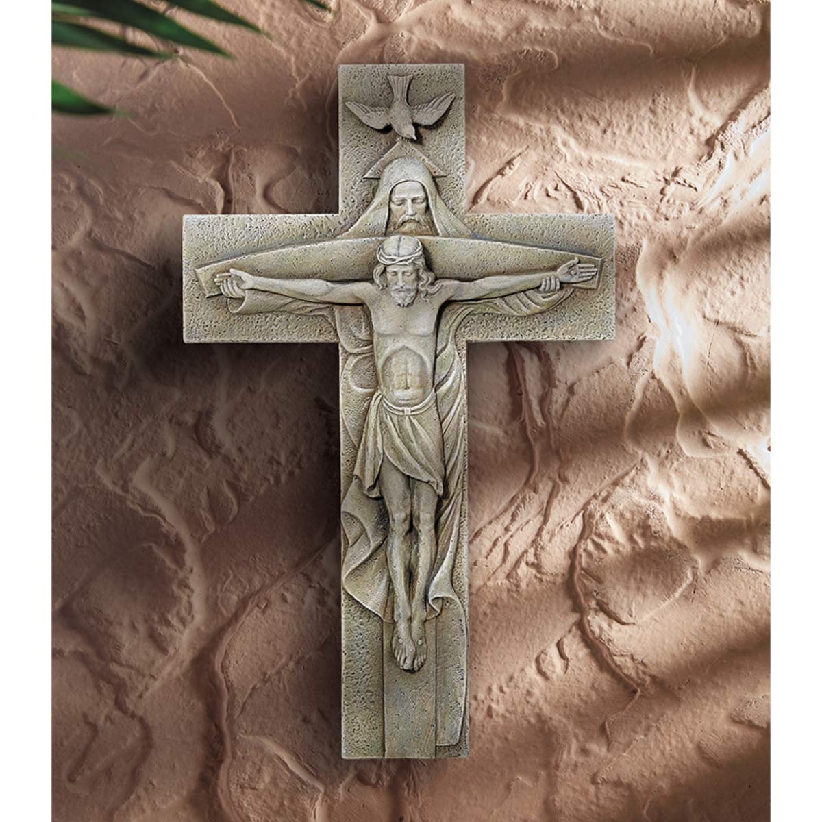 Trinity Garden Cross Wall Plaque, 12 Inch